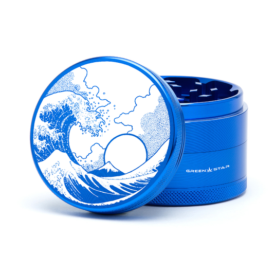 Green Star | 2.5" (63mm) Grinder - Tsunami Wave Design_0