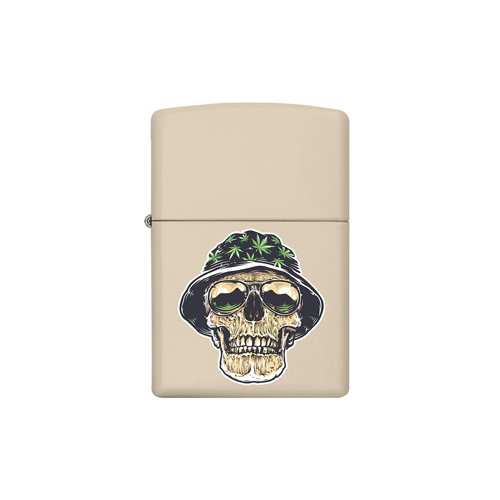 Zippo 58406 Leaf Cannabis Skull_1