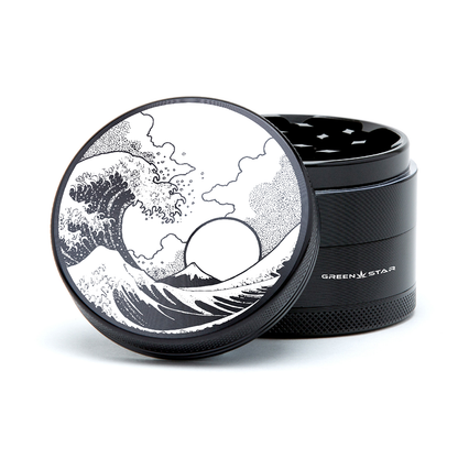 Green Star | 2.5" (63mm) Grinder - Tsunami Wave Design_1