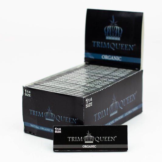 Trim Queen®️ Premium 1 1/4" Organic Rolling Papers. DISPLAY BOX OF 50_0