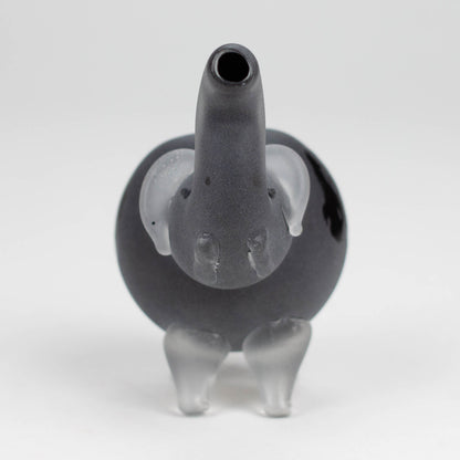 4.25" Elephant Frosted Glass Pipe - Assorted Colors [PIP187]_3