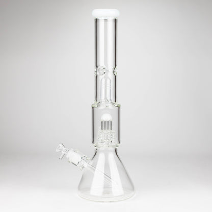 16" Color accented 7 mm glass water bong With Dffiuser_9