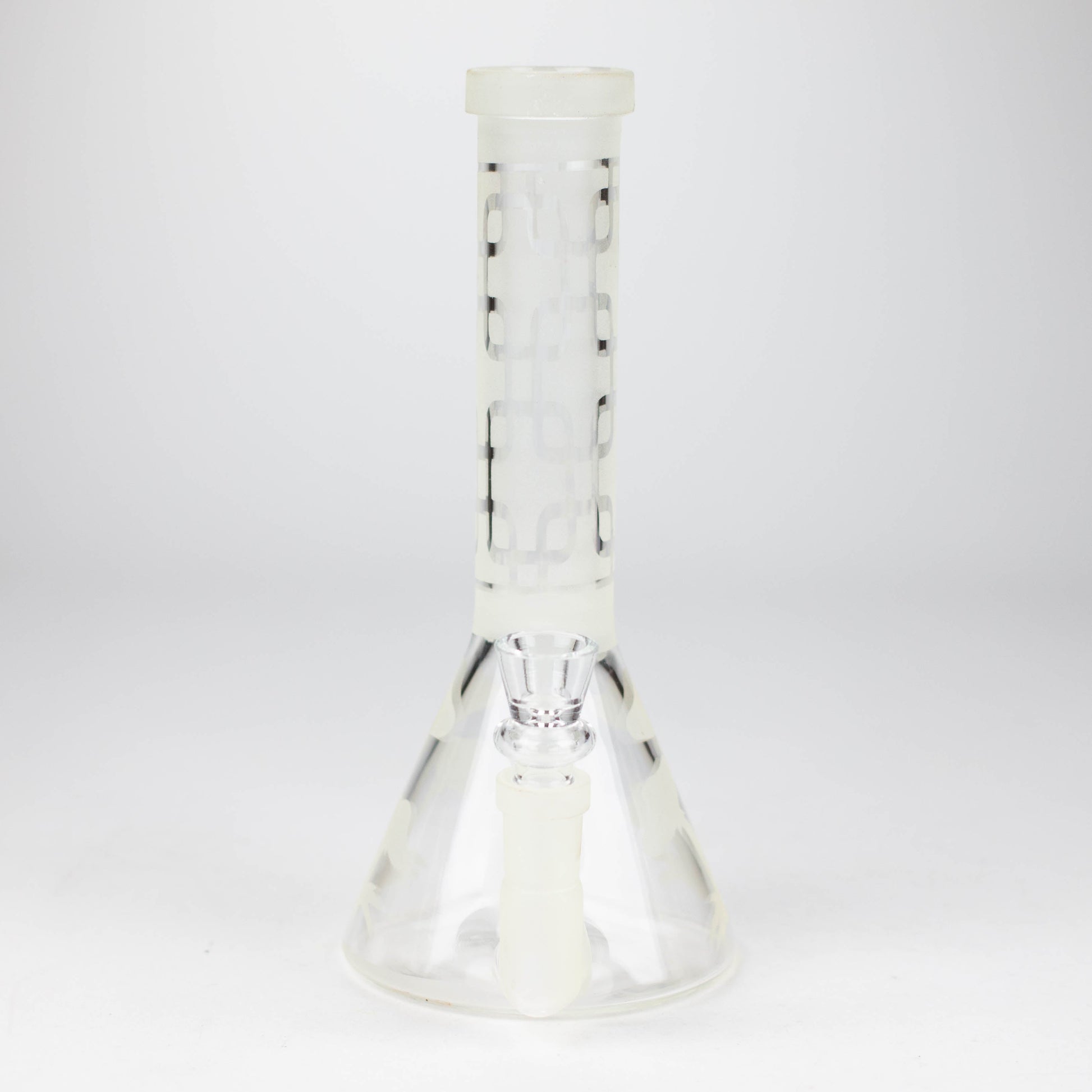 8" GLOW IN DARK BEAKER GLASS BONG_3