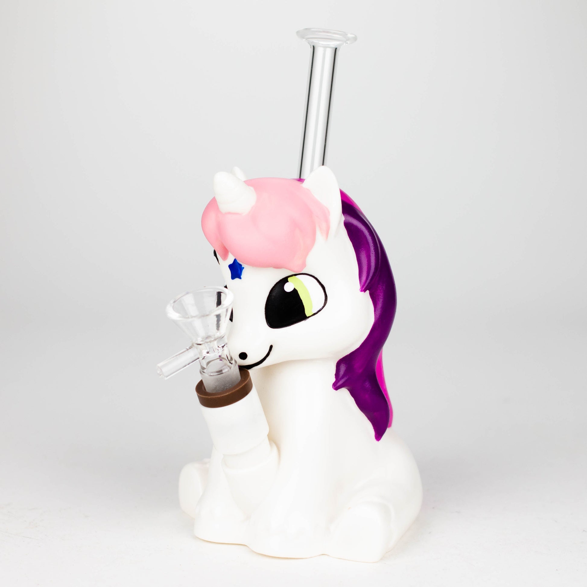 7.6" Vinyl unicorn water pipe [H395]_0