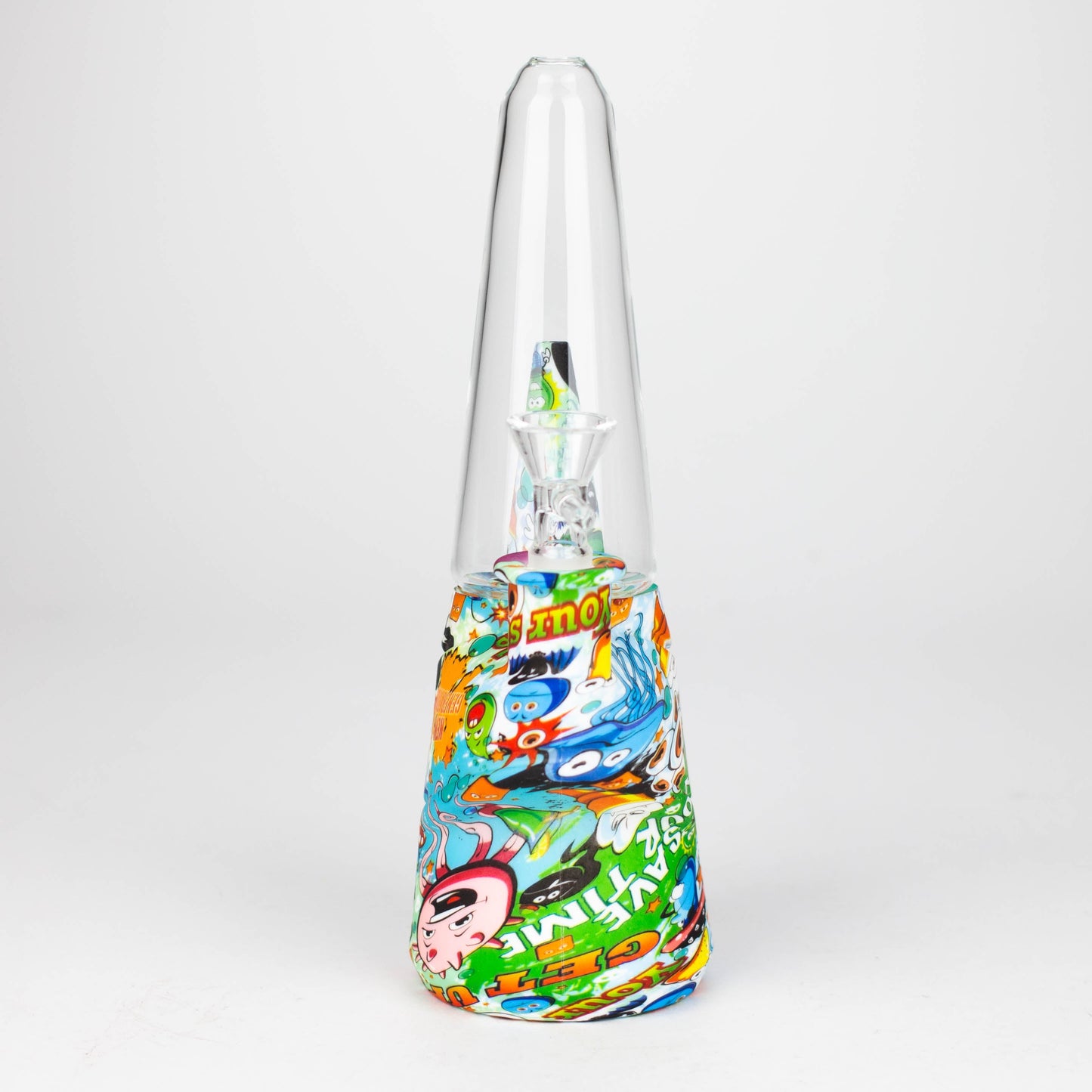 8.5" Silicone cone shape water bong-Assorted [H151P]_3