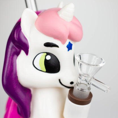 7.6" Vinyl unicorn water pipe [H395]_4