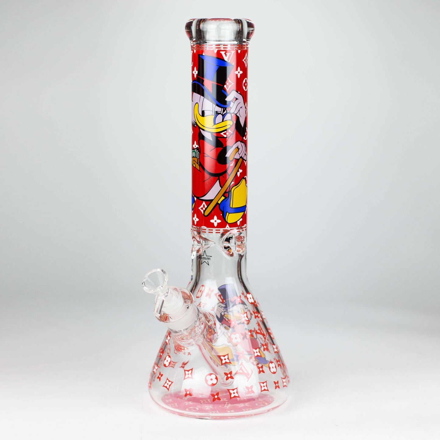 14" Cartoon Glow 9 mm glass bong [PIP835]_12