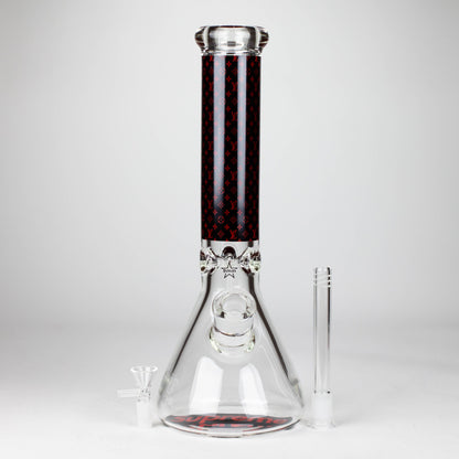 14" Luxury Pattern 9mm glass bong [PIP871]_4