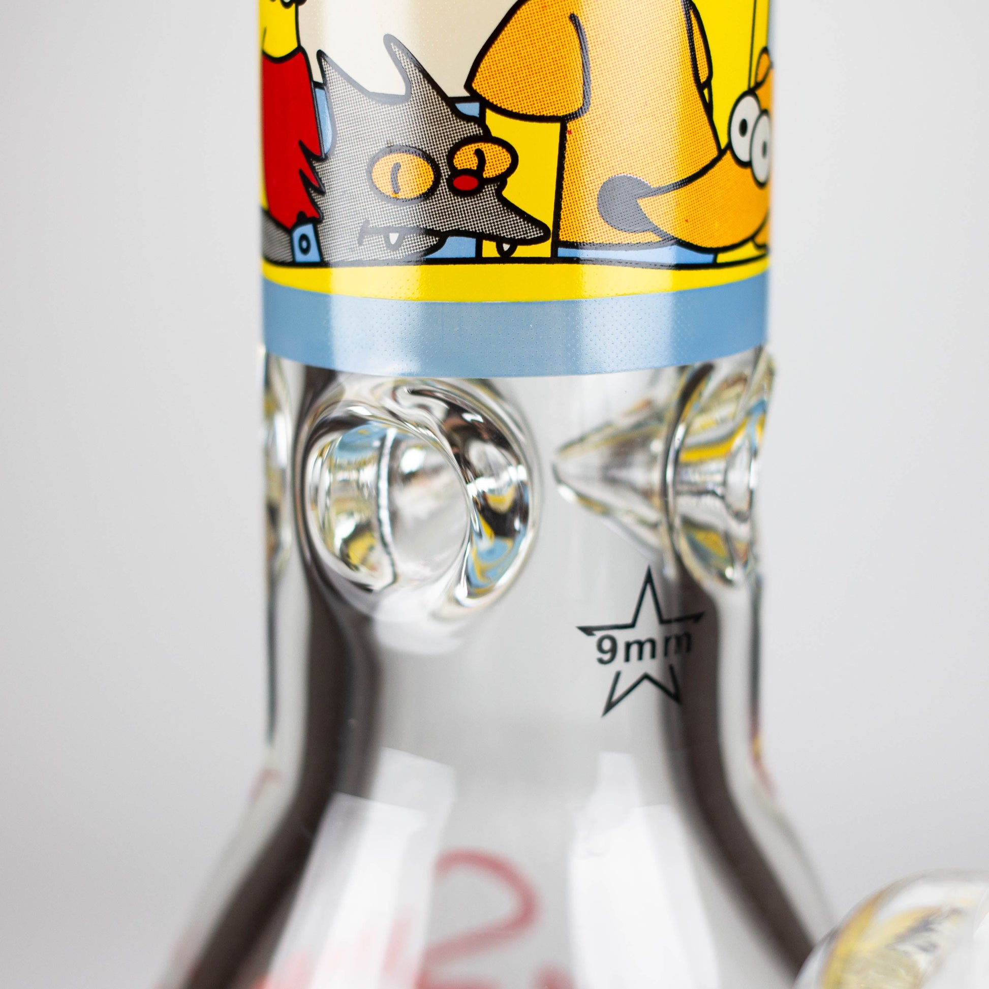 14" Cartoon 9 mm glass bong [PIP789]_1