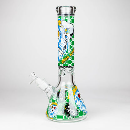 14" Hash King Lion Glow 9mm glass bong [PIP867]_1