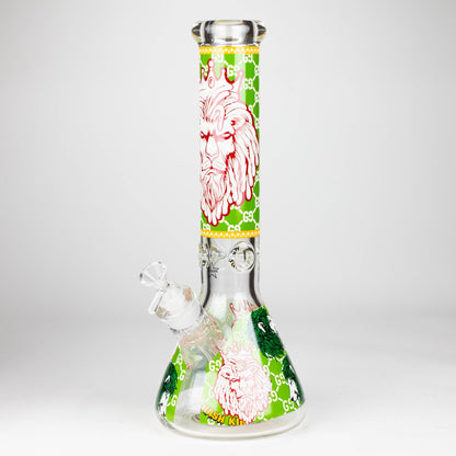 14" Hash King Lion Glow 9mm glass bong [PIP867]_9