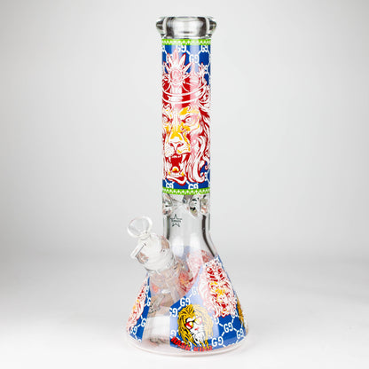 14" Hash King Lion Glow 9mm glass bong [PIP867]_10