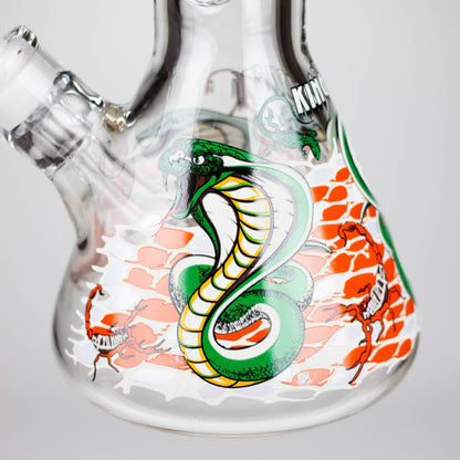 14" Cobra snake Glow 9mm glass bong [PIP868]_4