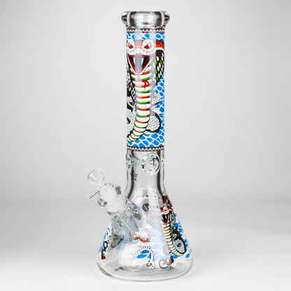 14" Cobra snake Glow 9mm glass bong [PIP868]_8