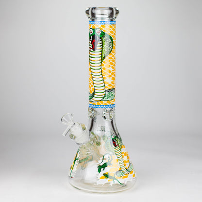 14" Cobra snake Glow 9mm glass bong [PIP868]_9