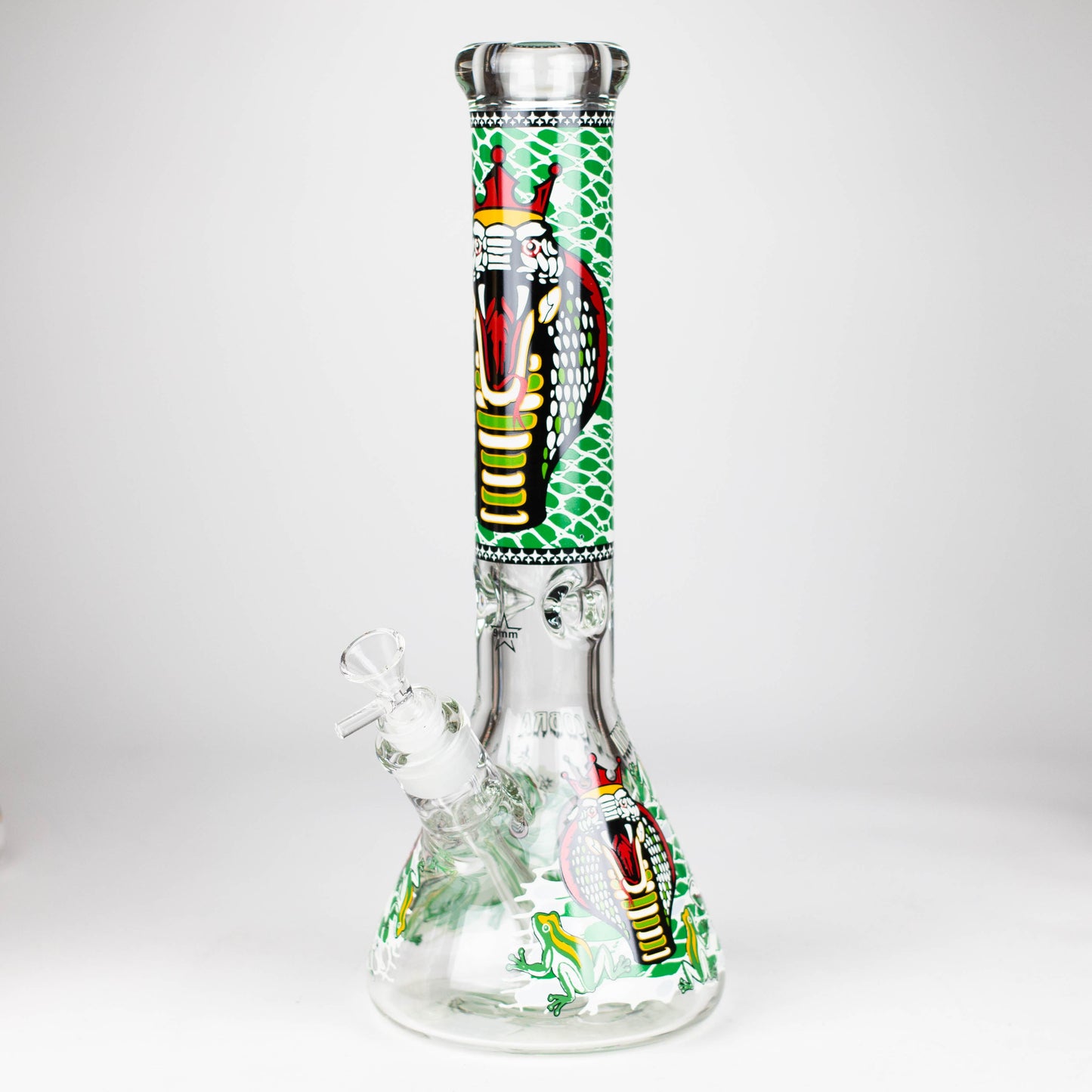 14" Cobra snake Glow 9mm glass bong [PIP868]_11