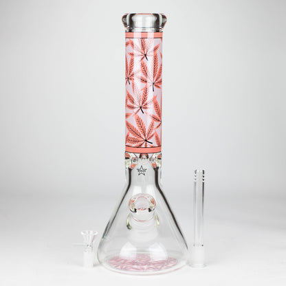 14" Hemp Weed 9mm glass bong [PIP845]_4