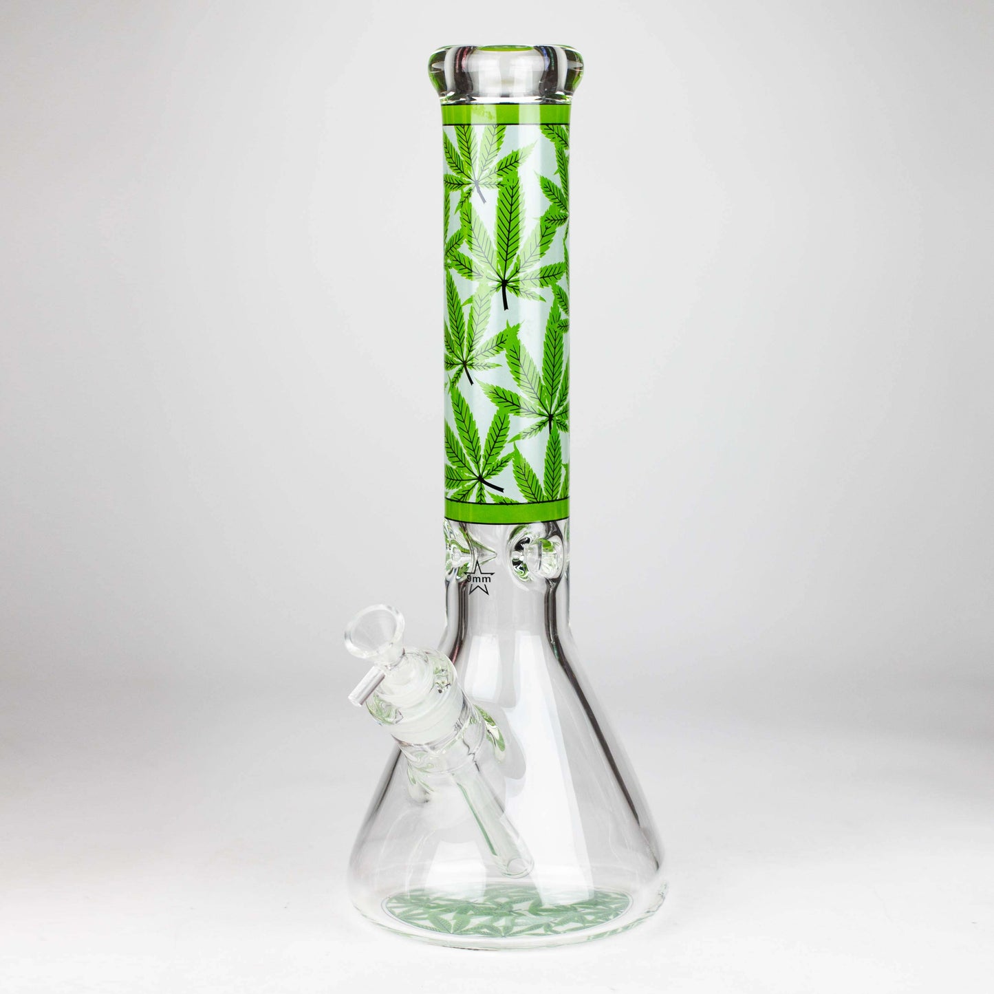 14" Hemp Weed 9mm glass bong [PIP845]_10