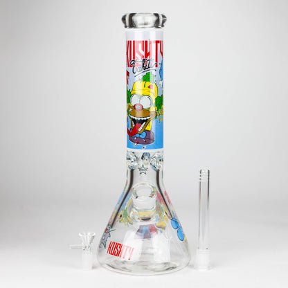 14" Cartoon Glow 9 mm glass bong [PIP834]_5