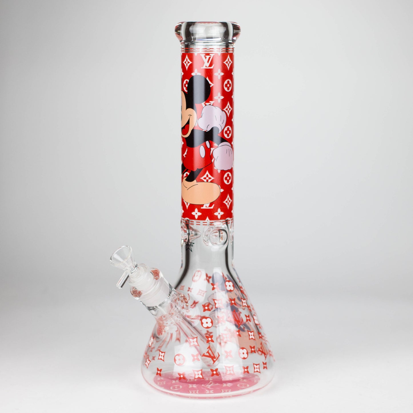 14" Cartoon Glow 9 mm glass bong [PIP835]_7