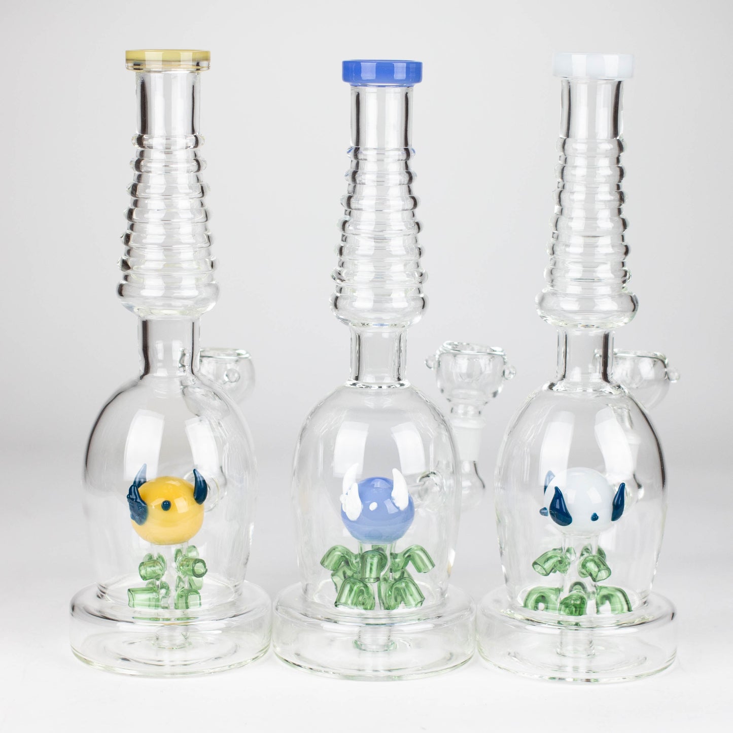 12" Fancy glass water bong_0