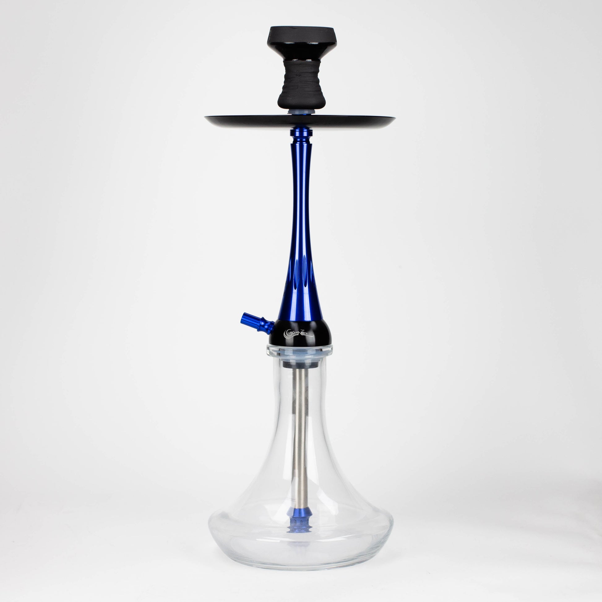 Genie | 22.5″ Aluminum Hookah with Diffuser,Tray, and Soft Touch Silicone Hose [SS-04]_12