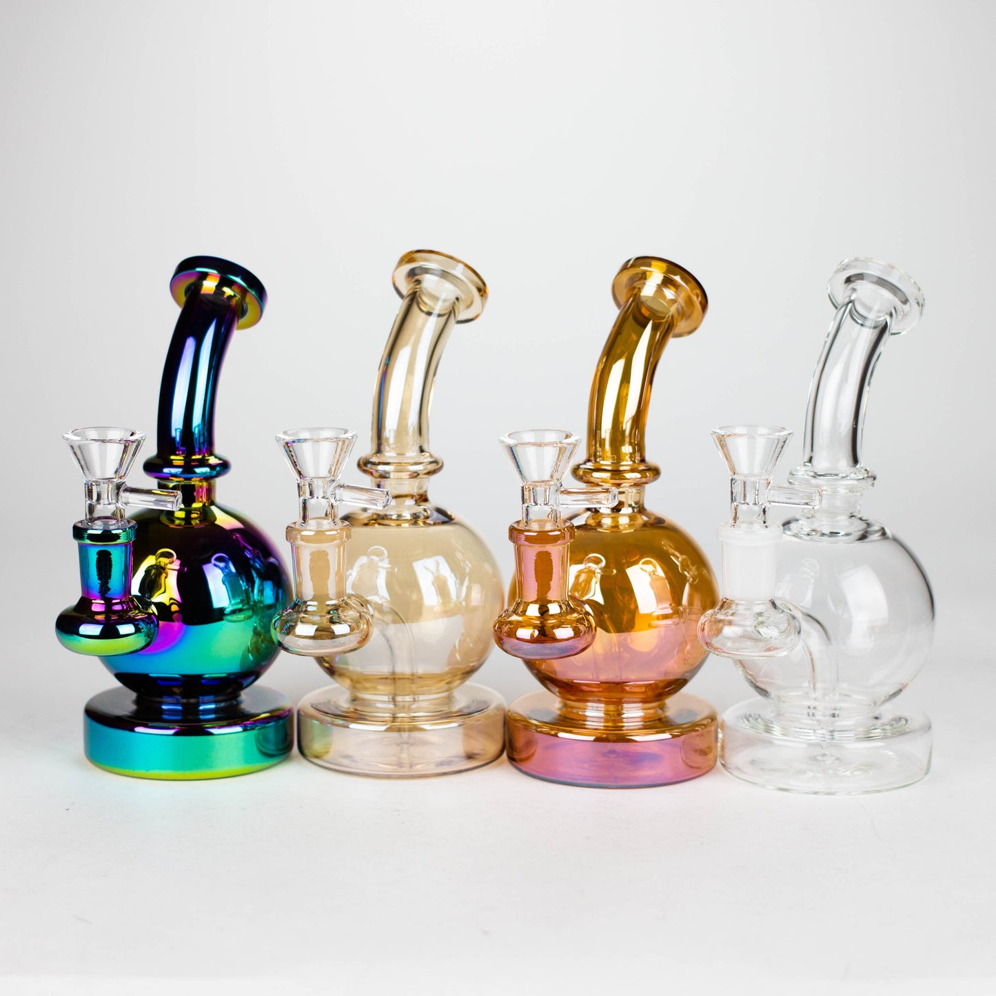 7" Solid Color Eletroplate Rig with Banger and Bowl_4