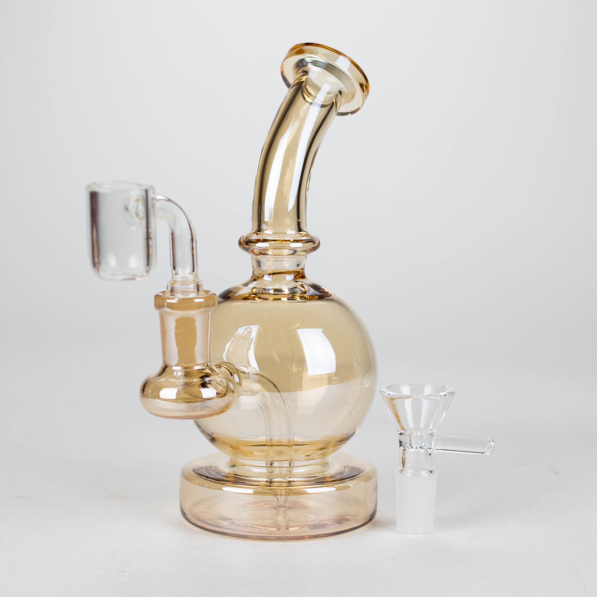 7" Solid Color Eletroplate Rig with Banger and Bowl_7