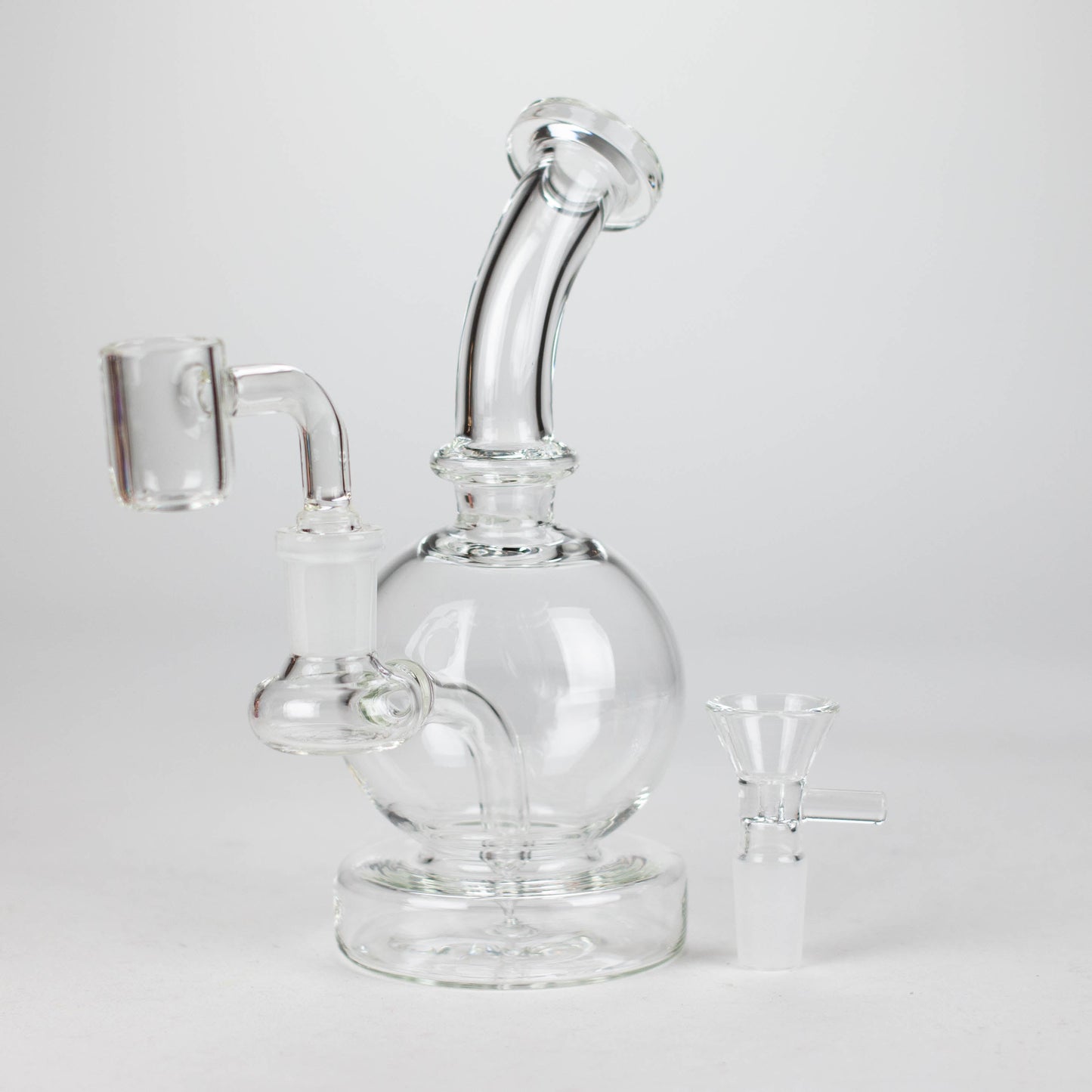 7" Solid Color Eletroplate Rig with Banger and Bowl_8