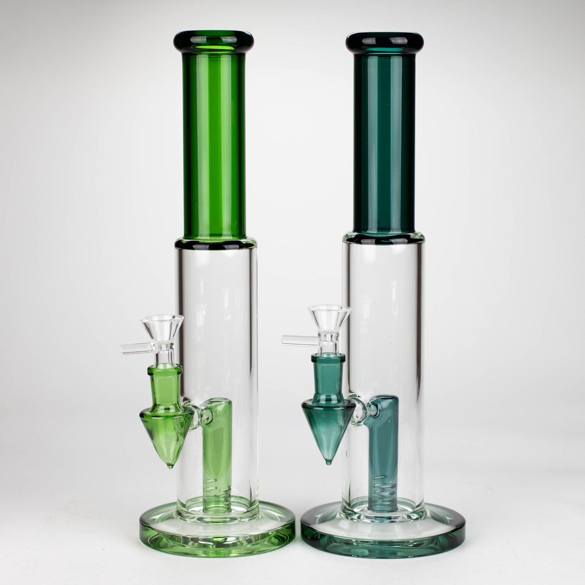 12" Color Accented Glass Rig With Banger and Bowl_3