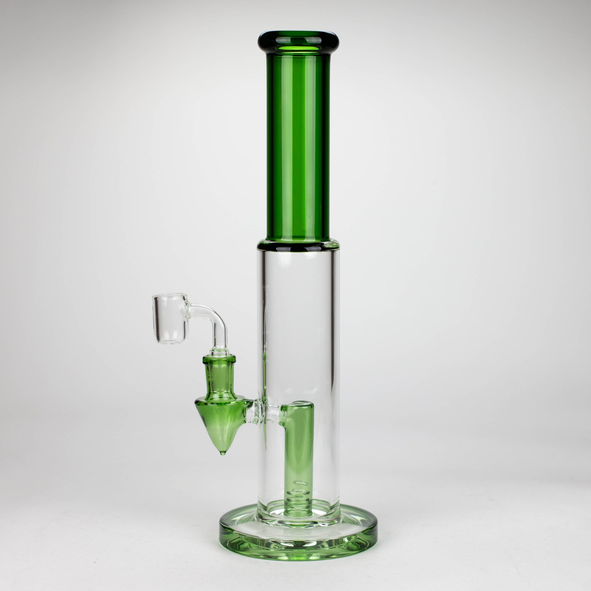 12" Color Accented Glass Rig With Banger and Bowl_7