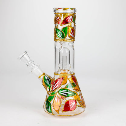 8" Handcrafted Single Dome Percolator Ice Bong-Assorted_2