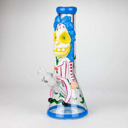 13" Resin 3D artwork 7mm Clown glass beaker  [DY511]_0