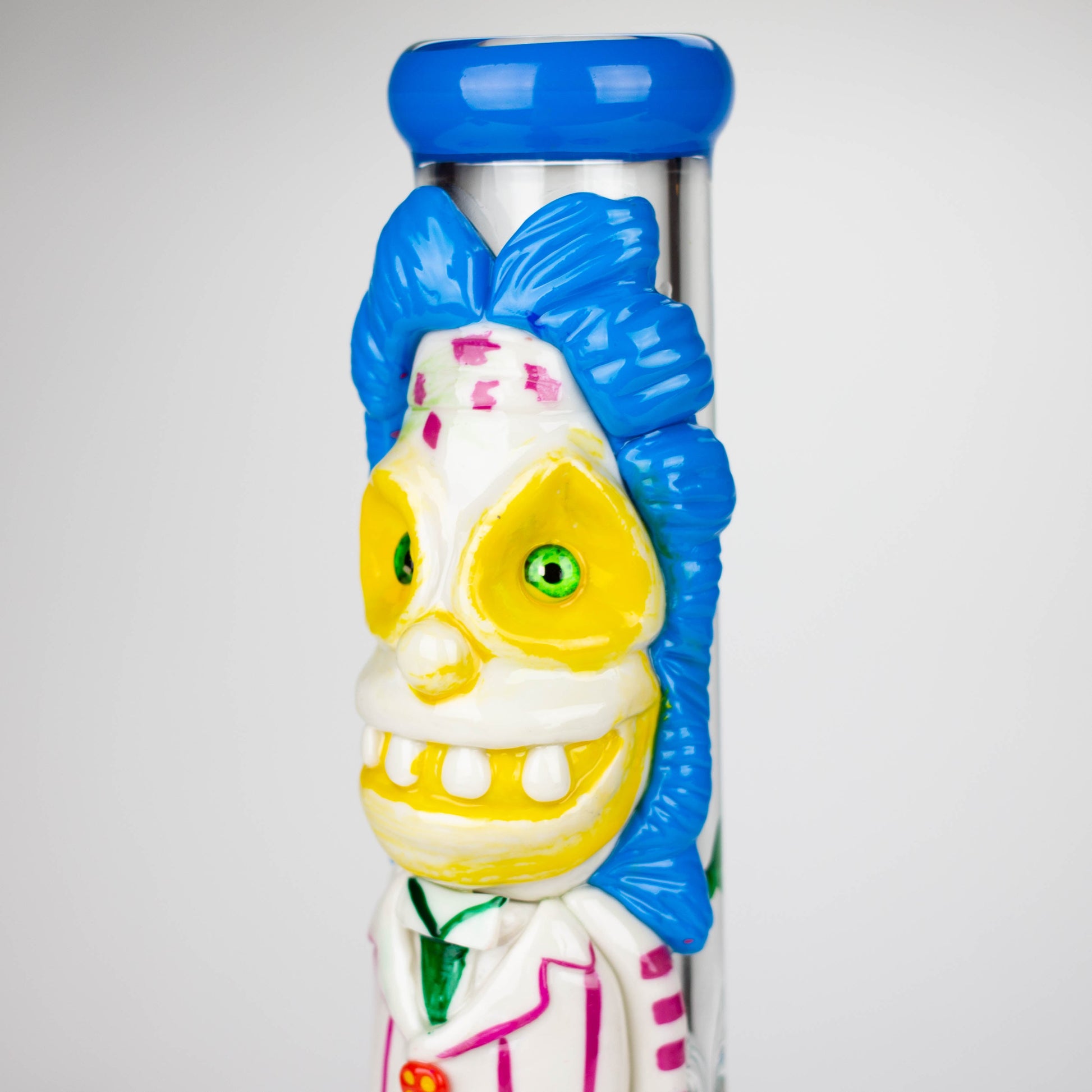 13" Resin 3D artwork 7mm Clown glass beaker  [DY511]_4