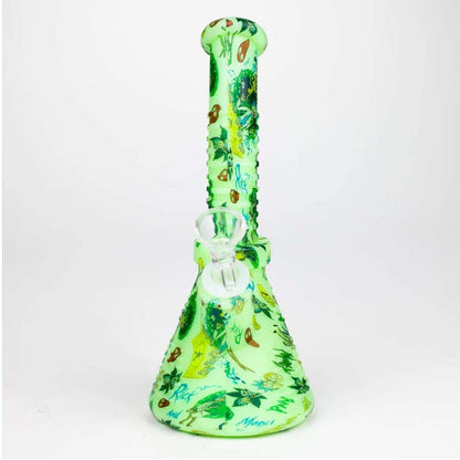 Fortune | 8.5" Angled Hydrographic Silicone Waterpipe-Assorted [SP1019P]_2