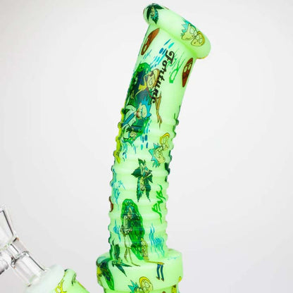 Fortune | 8.5" Angled Hydrographic Silicone Waterpipe-Assorted [SP1019P]_5