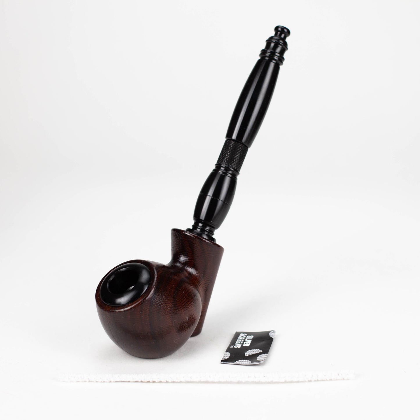 8" Aluminum Tobacco Pipe with Screens_6