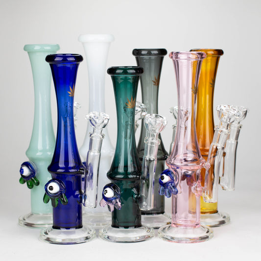 10" Color tube glass bong with eye_0