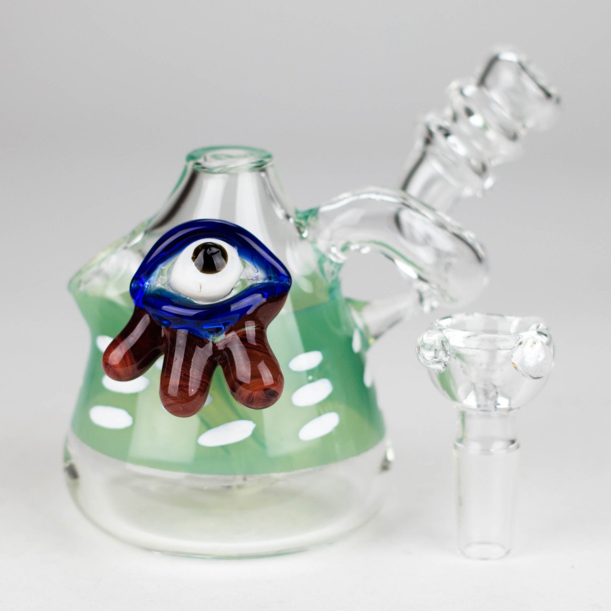 4" Cone bubbler with eye decoration-Assorted_8