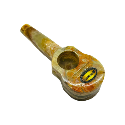 StoneAge | 4" Handmade Tobacco Smoking Pipe – Model: Guitar, Includes Gift Box_3