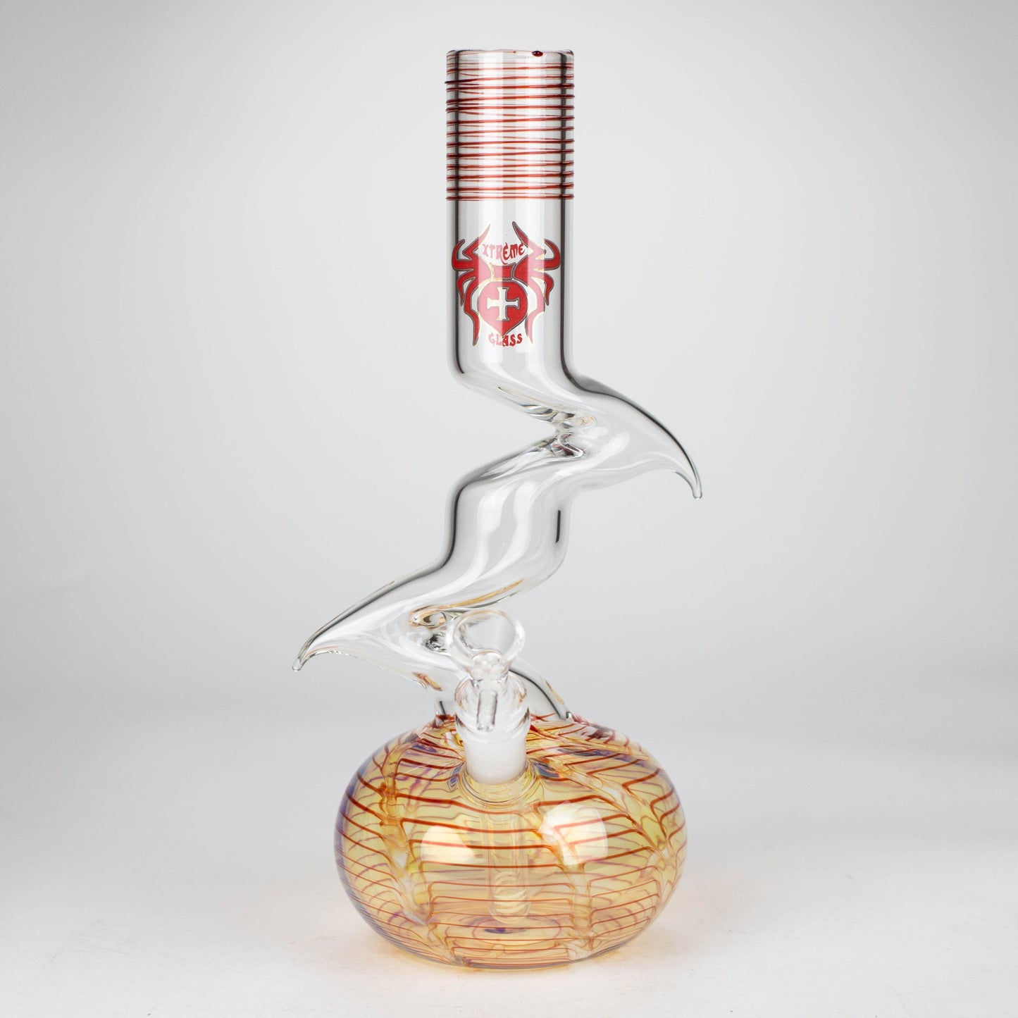 Xtreme | 12" Zig Zag glass water bong [AK822]_3