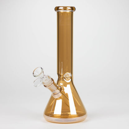 10" Solid Color Eletroplate Glass Beaker Bong_1