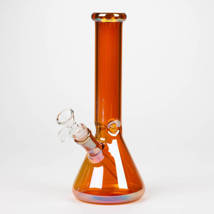 10" Solid Color Eletroplate Glass Beaker Bong_3