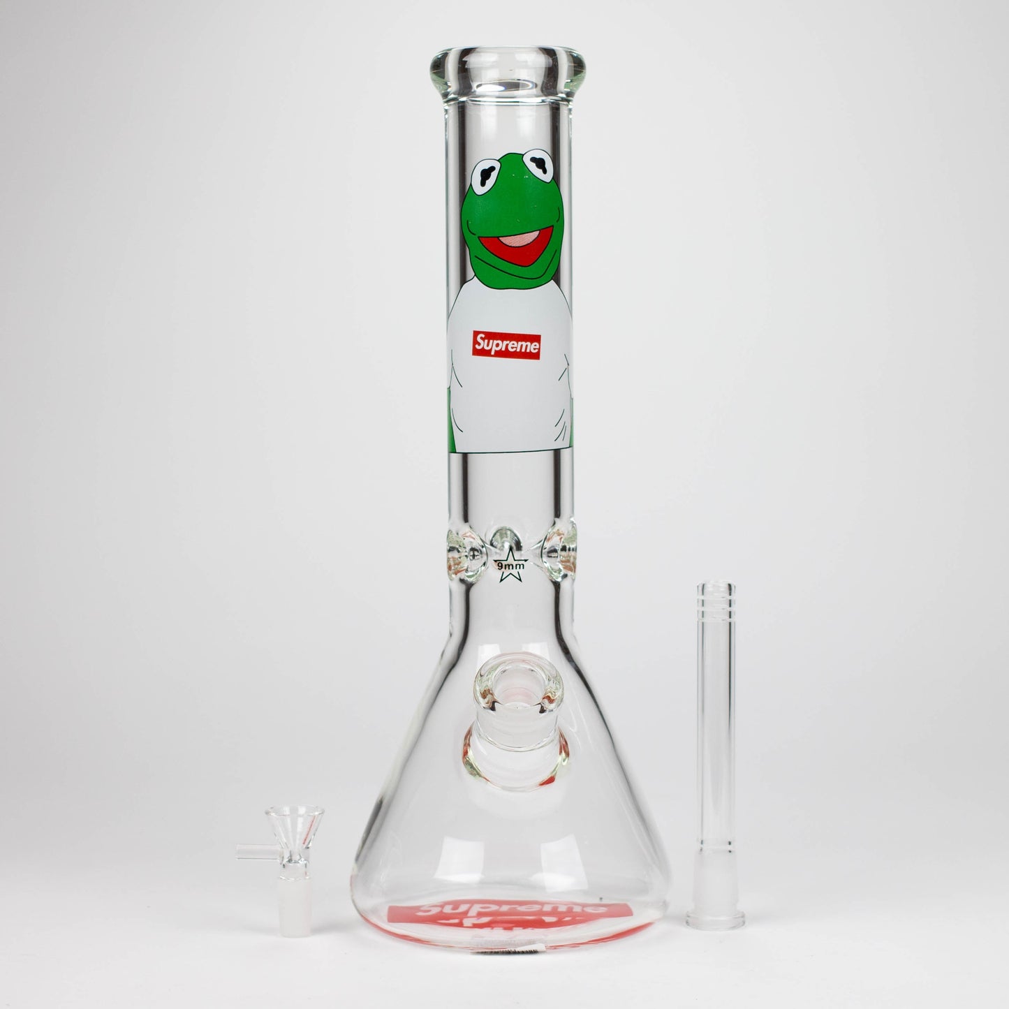 14" Brand 9mm glass water bong [NP2001]_11