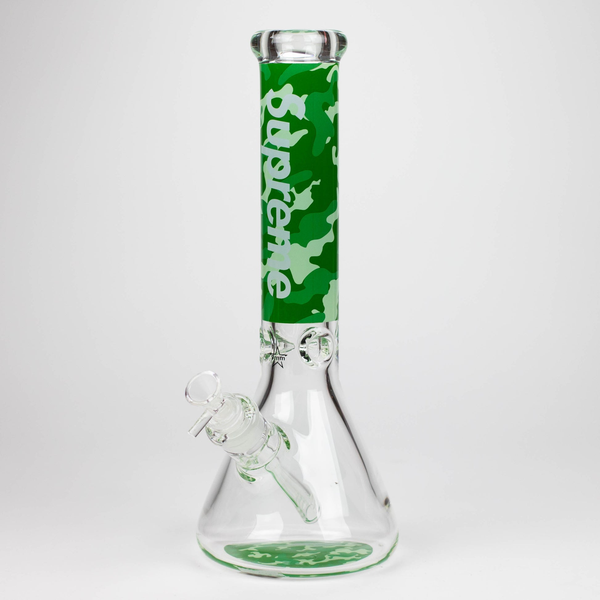 14" Brand 9mm glass water bong [NP2001]_3