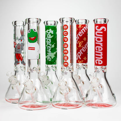 14" Brand 9mm glass water bong [NP2001]_0