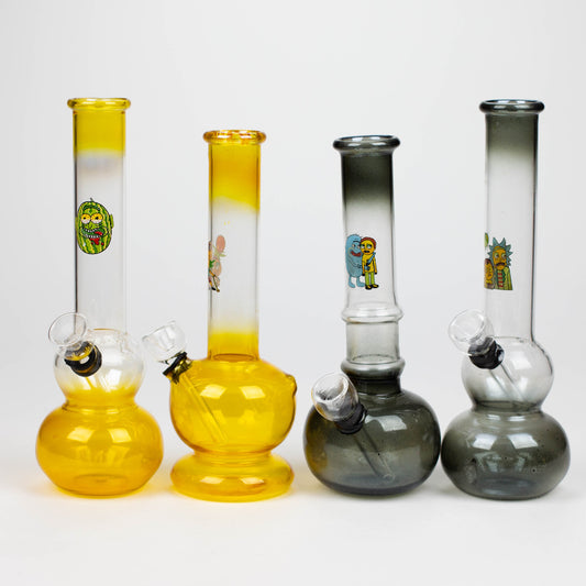 6" paint glass water bong_0