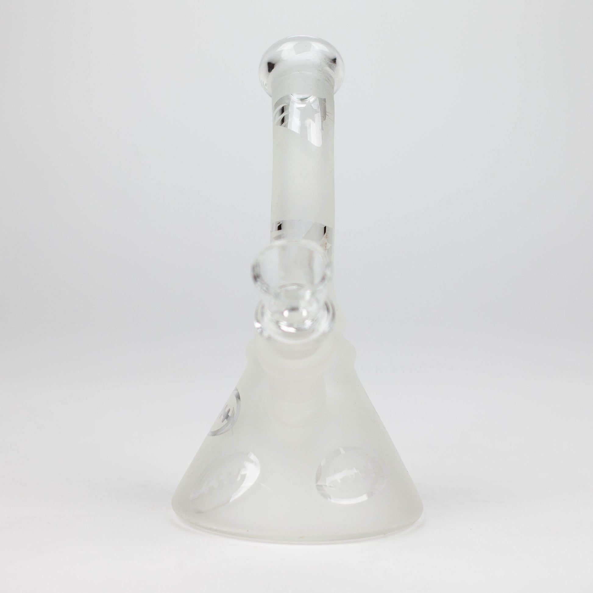 6" Glow in the dark glass bong_3