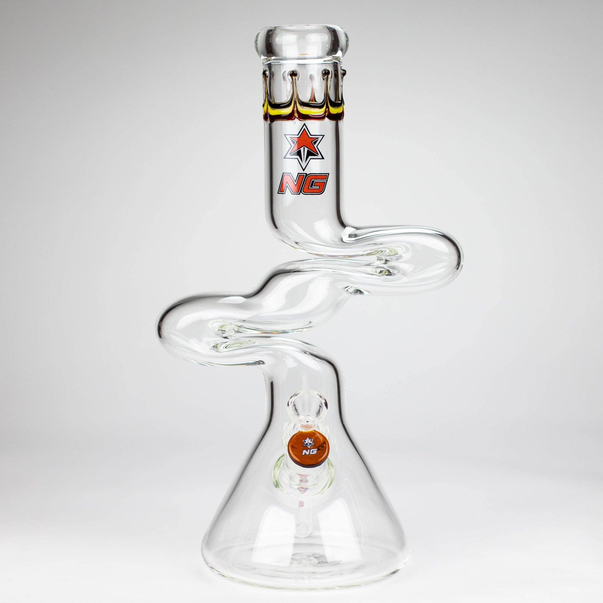 NG | 14 inch ZIg-Zag Beaker Bong [G101]_7