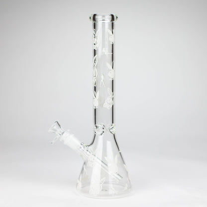 12" 5mm Luxury Design Glow in the Dark Glass Bong_5